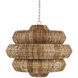 Antibes 9 Light 30 inch Khaki Chandelier Ceiling Light, Medium